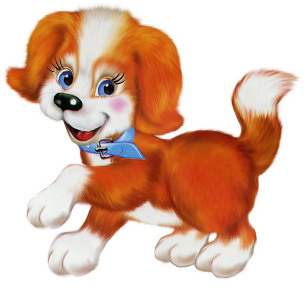 This png image - Orange Cute Puppy Cartoon Clipart, is available for free download