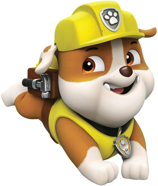 This png image - PAW Patrol Rubble PNG Cartoon Image, is available for free download