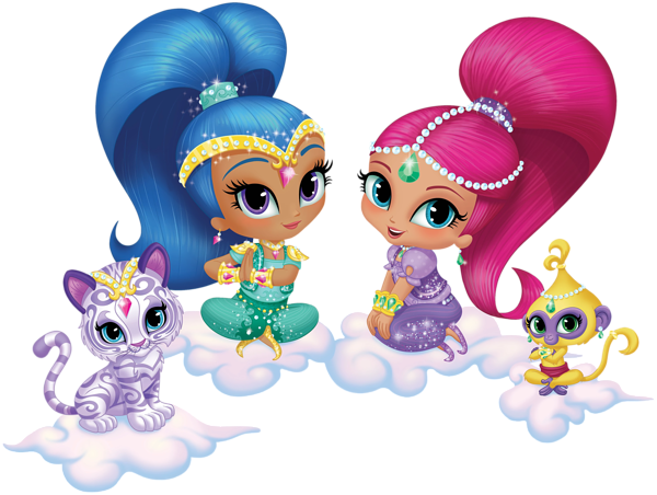 Shimmer and Shine Transparent PNG Cartoon Image | Gallery Yopriceville