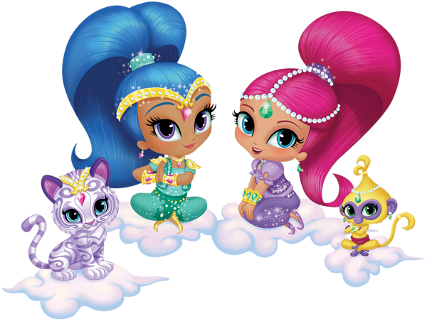 This png image - Shimmer and Shine Transparent PNG Cartoon Image, is available for free download