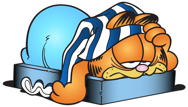 This png image - Sleeping Garfield Cartoon Transparent PNG Clip Art Image, is available for free download