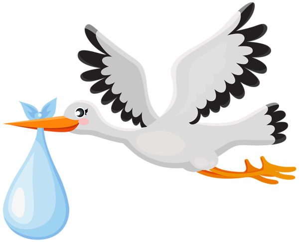 This png image - Stork with Baby PNG Clip Art Image, is available for free download