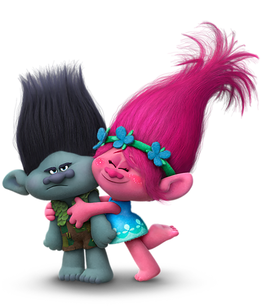 This png image - Trolls Branch and Poppy Transparent PNG Image, is available for free download