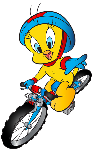 This png image - Tweety with Bicycle Transparent PNG Image, is available for free download