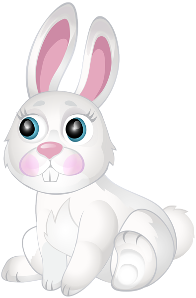 White Bunny Transparent Clip Art Image | Gallery Yopriceville - High