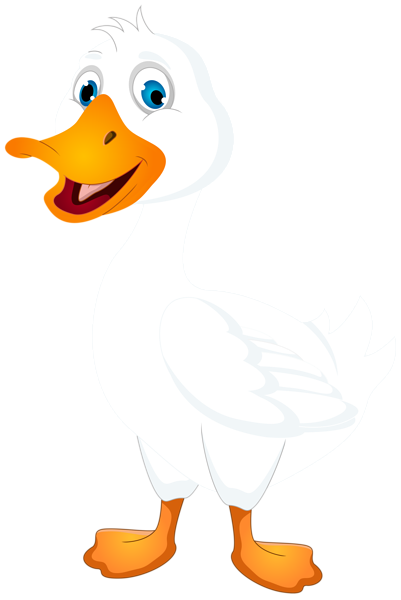 This png image - White Duck Cartoon PNG Clip Art Image, is available for free download