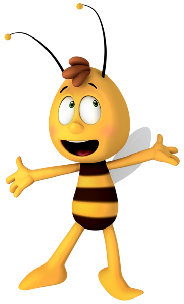 This png image - Willy Maya the Bee PNG Cartoon Image, is available for free download