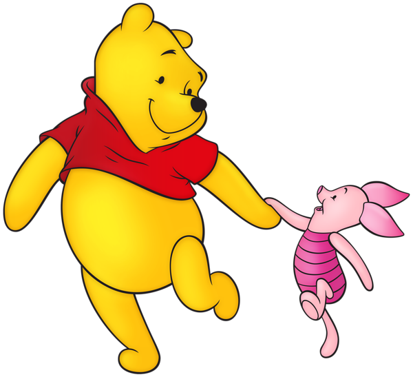 This png image - Winnie the Pooh and Piglet Free PNG Clip Art Image, is available for free download