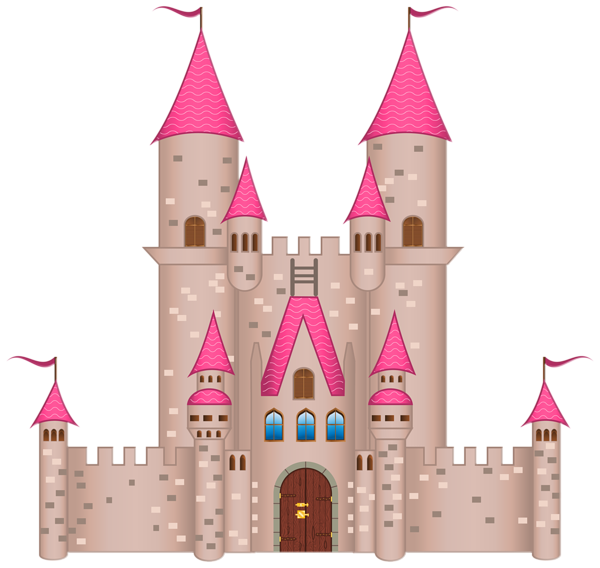 This png image - Pink Castle PNG Clipart Image, is available for free download