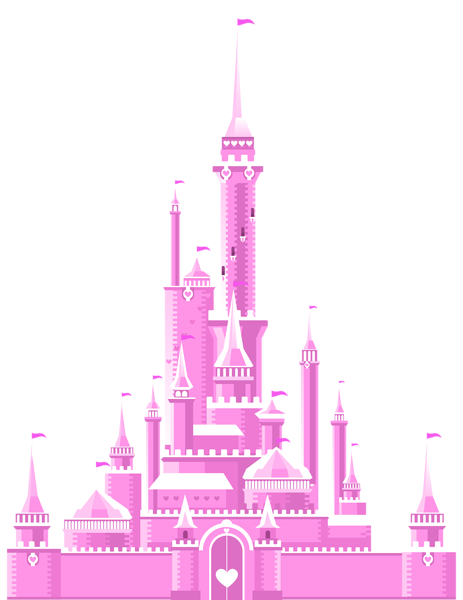 This png image - Pink Castle PNG Clipart Picture, is available for free download
