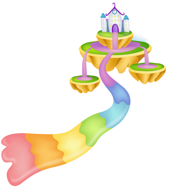 This png image - Transparent Rainbow Castle PNG Picture, is available for free download