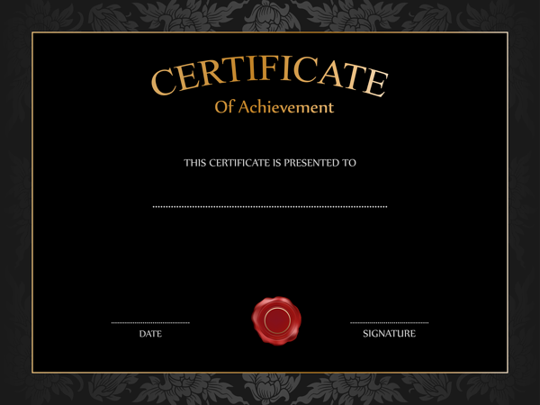 This png image - Black Certificate Template PNG Image, is available for free download