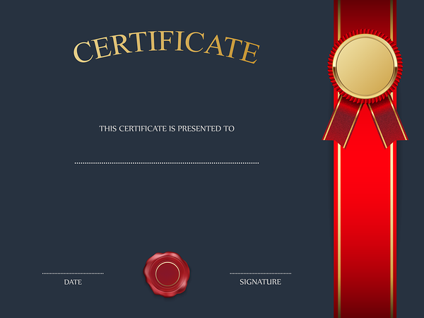 This png image - Blue Certificate Template PNG Image, is available for free download