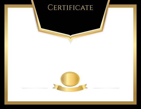 This png image - Certificate Template Black PNG Image, is available for free download