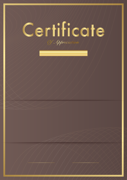 This png image - Certificate Template Brown PNG Clip Art Image, is available for free download