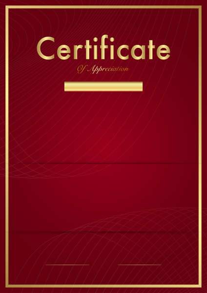 This png image - Certificate Template Red PNG Clip Art Image, is available for free download