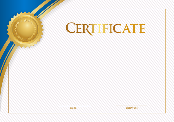 This png image - Empty Certificate Blue PNG Clipart, is available for free download