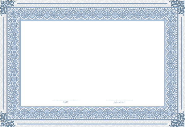 This png image - Empty Certificate Template PNG Clip Art Image, is available for free download