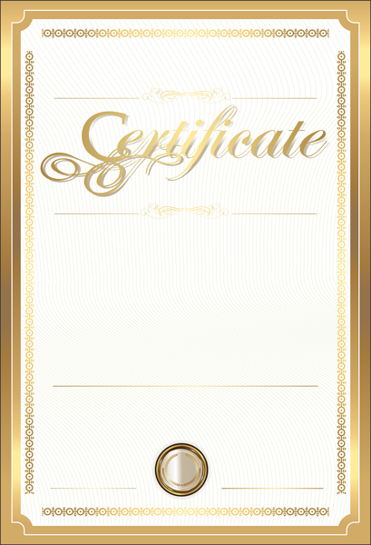 This png image - Gold Certificate Template PNG Clip Art Image, is available for free download