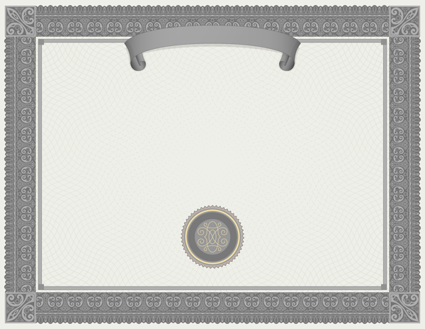This png image - Grey Certificate Template PNG Image, is available for free download