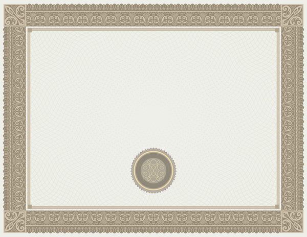 This png image - White Brown Certificate Template PNG Image, is available for free download