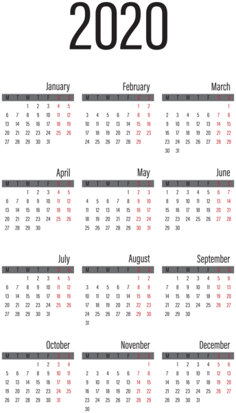 banner transparent christmas 2020  Calendar Large  Gallery Image Transparent