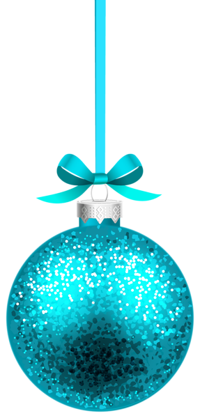 This png image - Blue Christmas Hanging Ball PNG Clipart Image, is available for free download