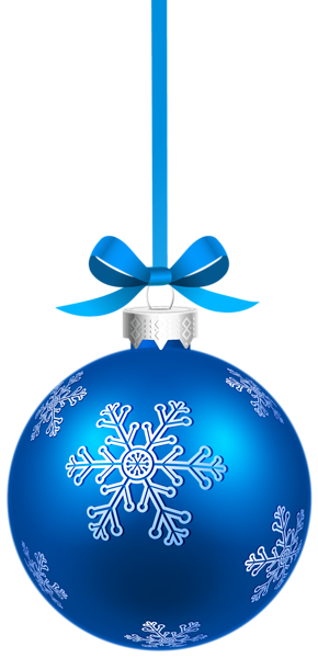 This png image - Blue Christmas Hanging Ball with Snowflakes PNG Clipart Image, is available for free download