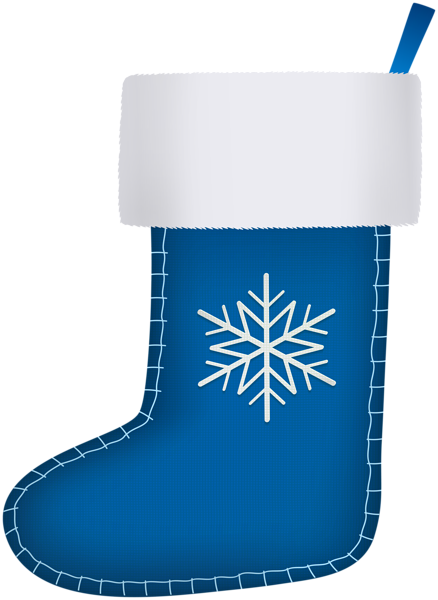 This png image - Blue Christmas Stocking Clip Art Image, is available for free download