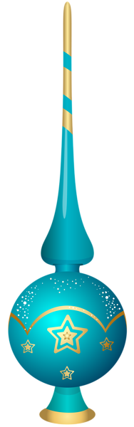 This png image - Blue Christmas Tree Top Ornament Transparent PNG Clip Art, is available for free download