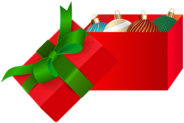 This png image - Box with Christmas Ornaments PNG Clipart, is available for free download