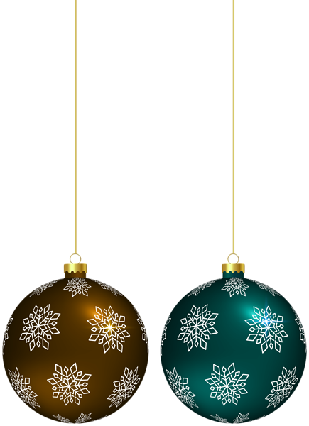 This png image - Brown Blue Christmas Balls PNG Clipart, is available for free download