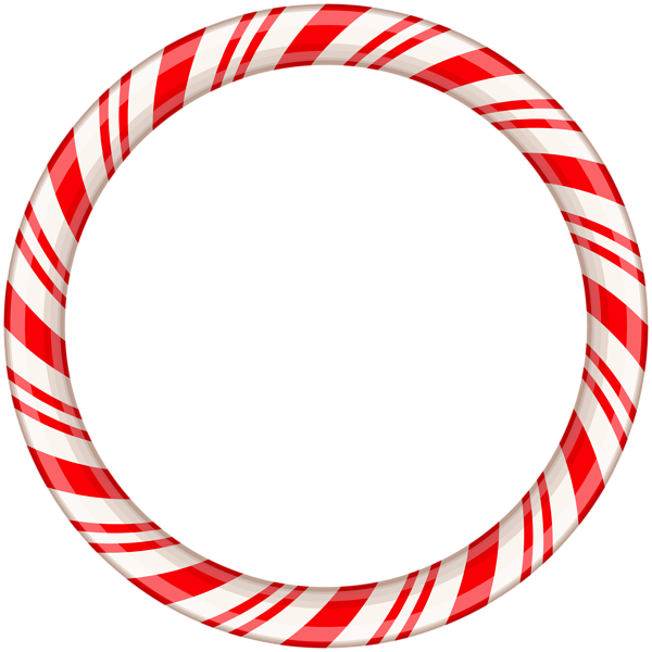 This png image - Candy Cane Round Border Frame Transparent Clip Art, is available for free download