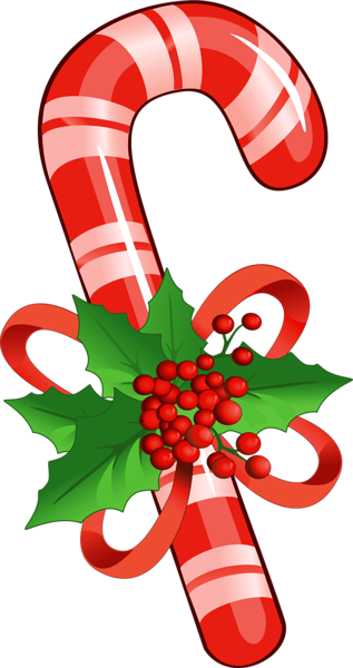 This png image - Candy Cane with Mistletoe PNG Clipart, is available for free download