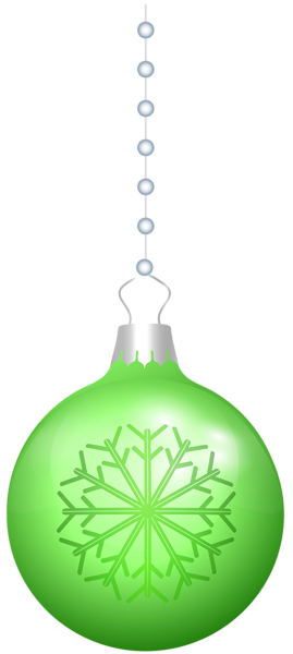 This png image - Christmas Ball Green Hanging PNG Clipart, is available for free download