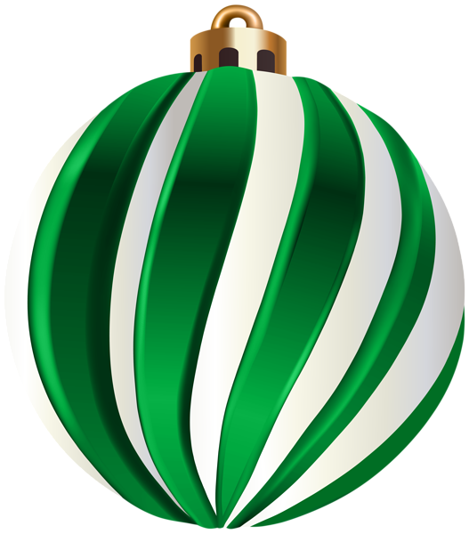 This png image - Christmas Ball Green White PNG Transparent Clipart, is available for free download