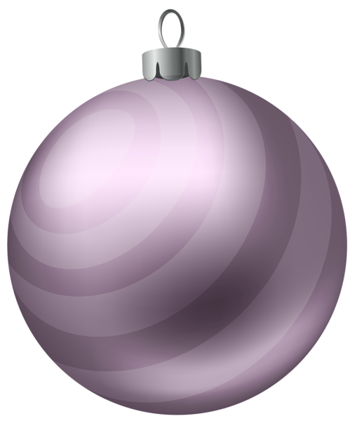 This png image - Christmas Ball Soft Purple PNG Clipart Image, is available for free download