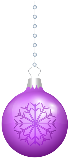 This png image - Christmas Ball Violet Hanging PNG Clipart, is available for free download