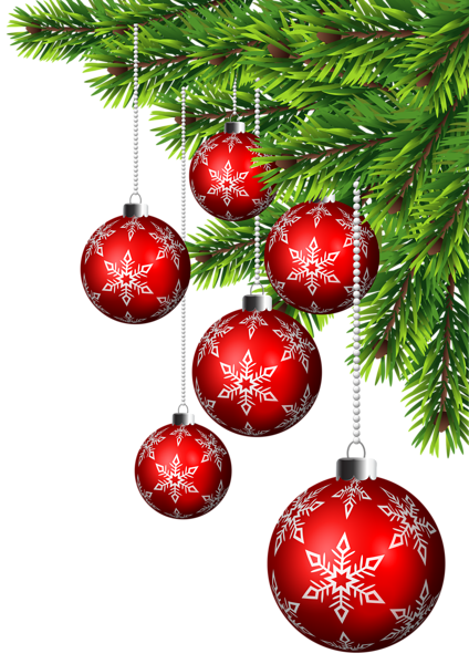 This png image - Christmas Balls Corner Decor PNG Clip Art, is available for free download