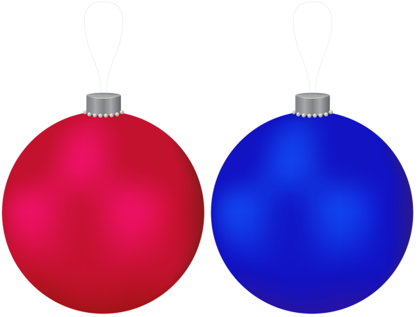 This png image - Christmas Balls Red and Blue Clip Art Image, is available for free download