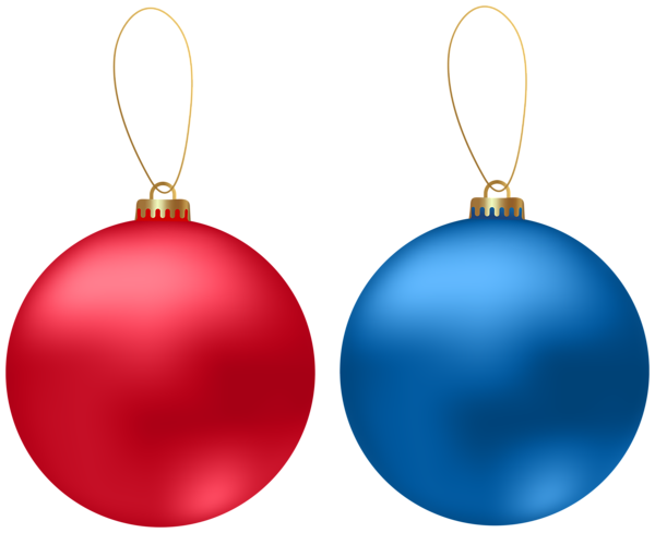 This png image - Christmas Balls Red and Blue PNG Clipart, is available for free download