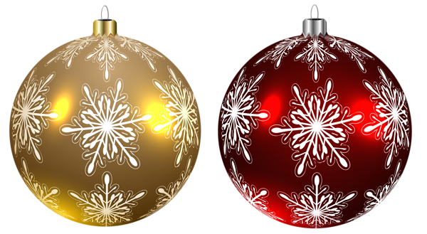 This png image - Christmas Balls Yellow and Red Transparent PNG Clipart Image, is available for free download
