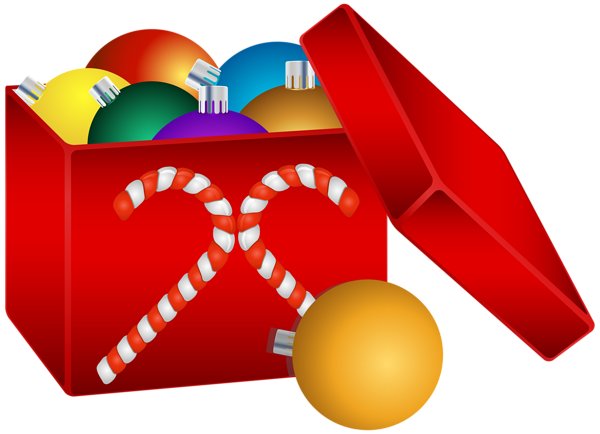 This png image - Christmas Balls in Box Transparent PNG Clip Art Image, is available for free download