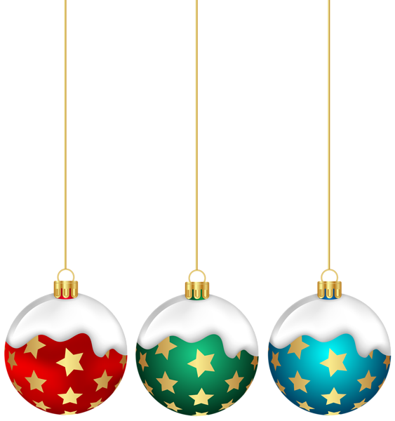 This png image - Christmas Balls with Stars PNG Clip Art, is available for free download