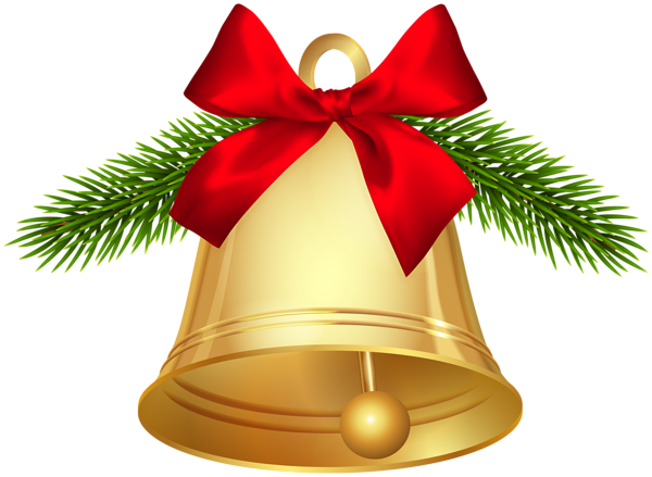 This png image - Christmas Bell Gold Deco PNG Clipart, is available for free download