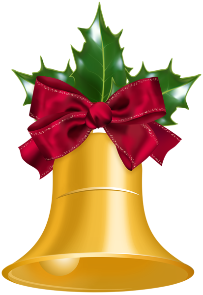 This png image - Christmas Bell Gold Transparent Clipart, is available for free download