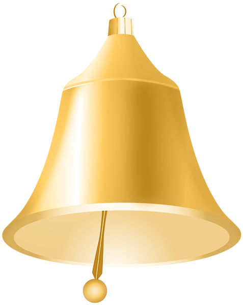 This png image - Christmas Bell PNG Gold Clipart, is available for free download