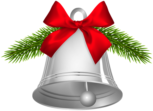 This png image - Christmas Bell Silver Deco PNG Clipart, is available for free download