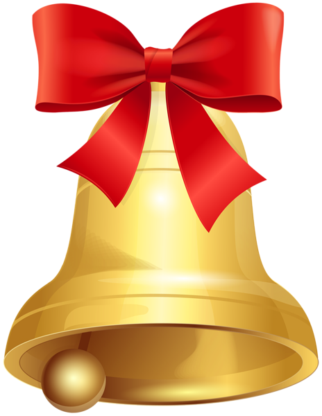 This png image - Christmas Bell with Red Bow PNG Image, is available for free download