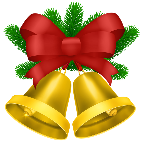 This png image - Christmas Bells Gold PNG Transparent Clipart, is available for free download